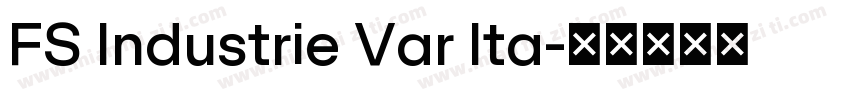 FS Industrie Var Ita字体转换